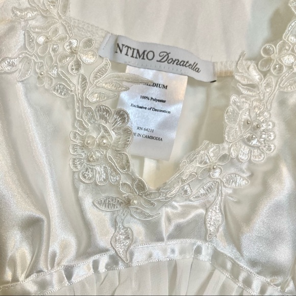 INTIMO DONATELLA Wedding Night Baby Doll Chemise and Robe 2 Piece Set Medium - Picture 12 of 16